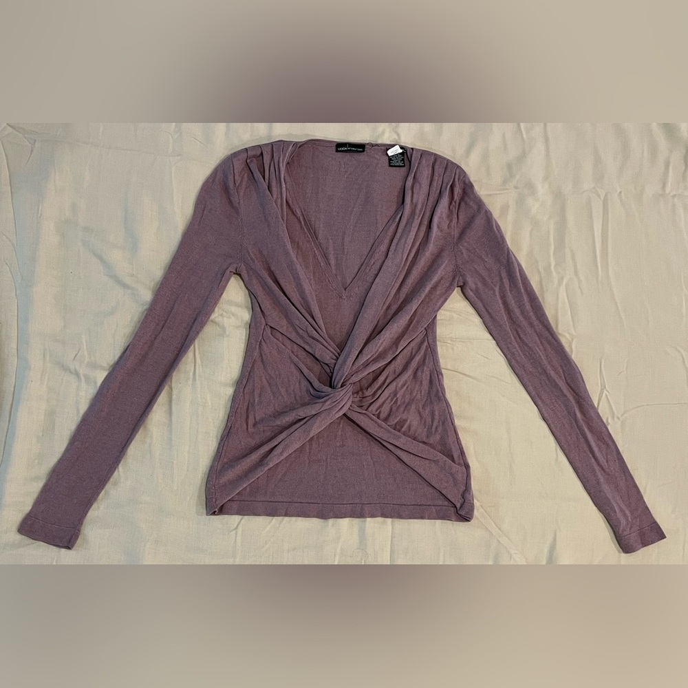 Wrap Detail long Sleeve Top